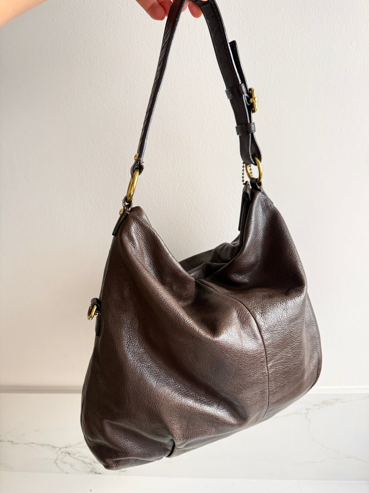 Coach Madison Isabelle Leather Shoulder Bag