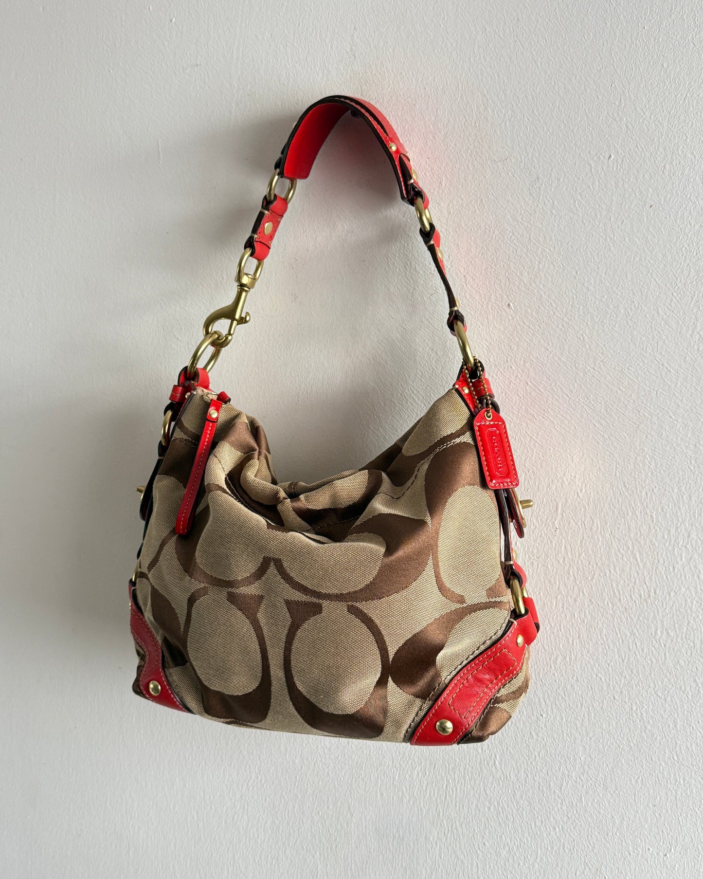 Super Rare Coach Carly Signature Shoulder Bag