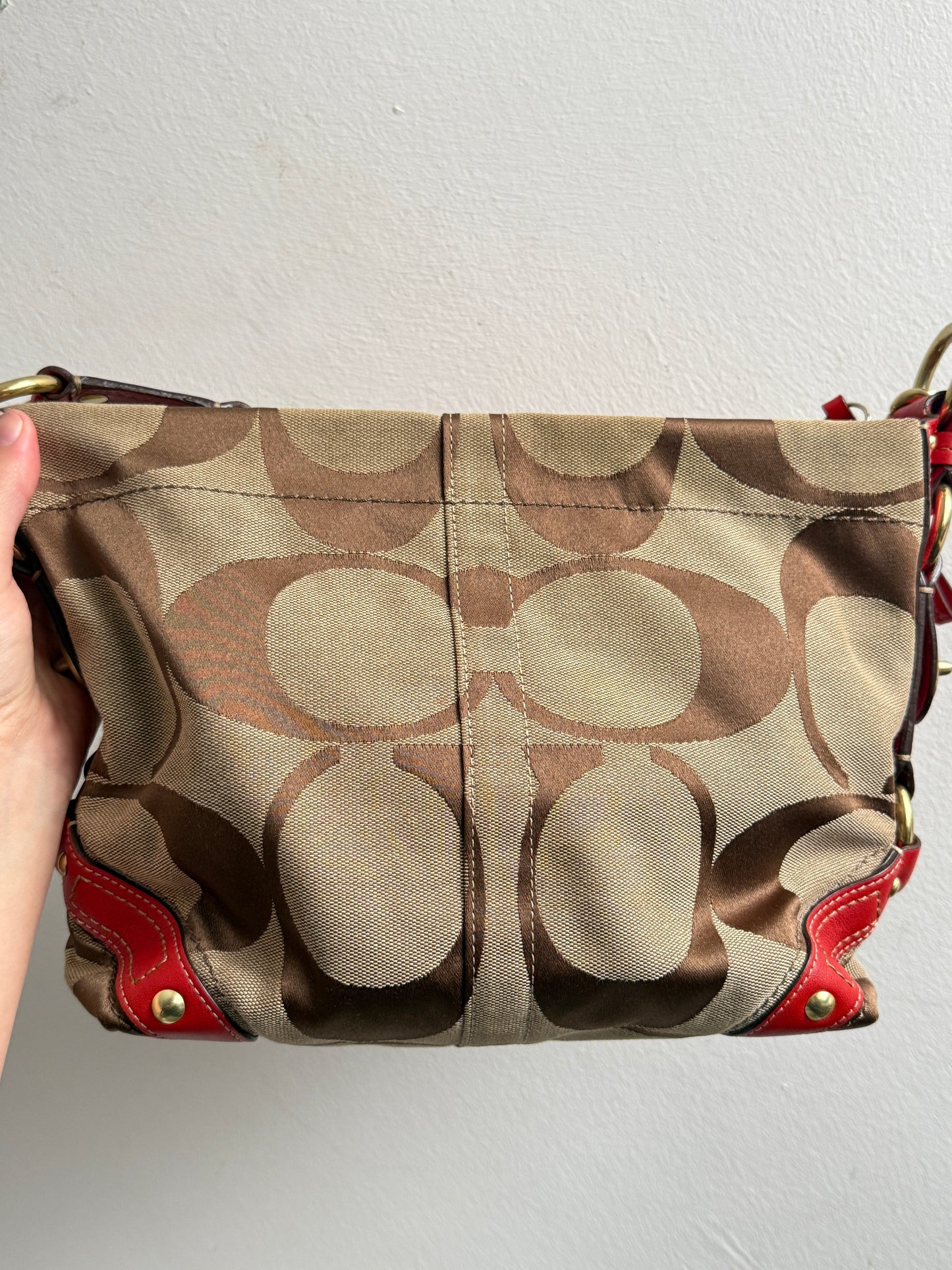 Super Rare Coach Carly Signature Shoulder Bag