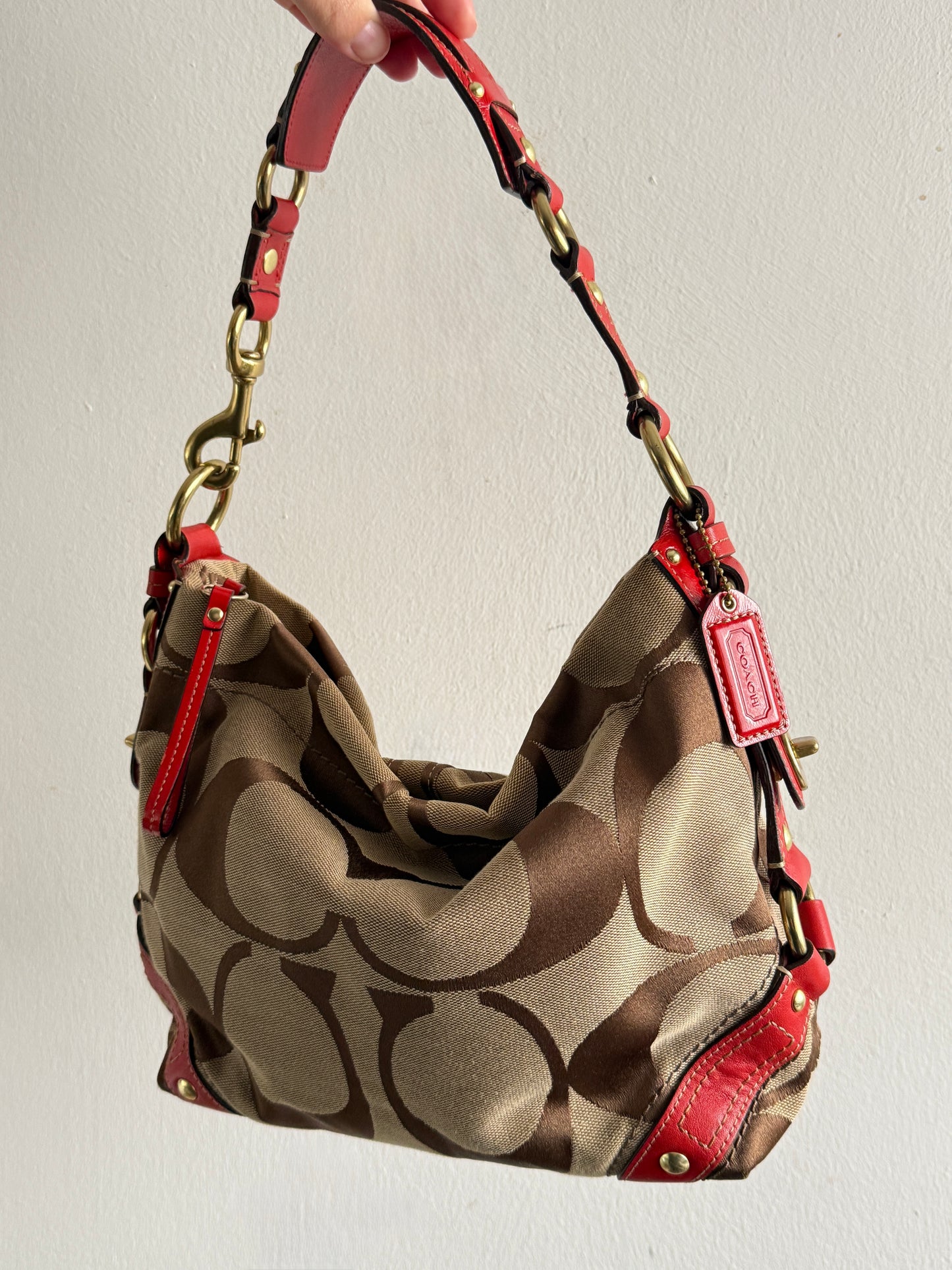 Super Rare Coach Carly Signature Shoulder Bag