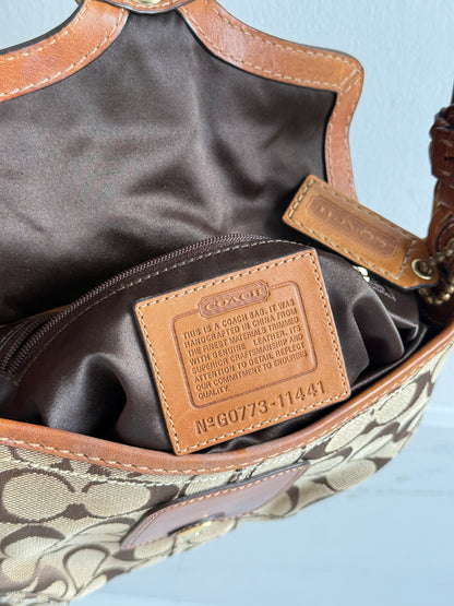 Coach Bleecker Signature Shoulder Bag