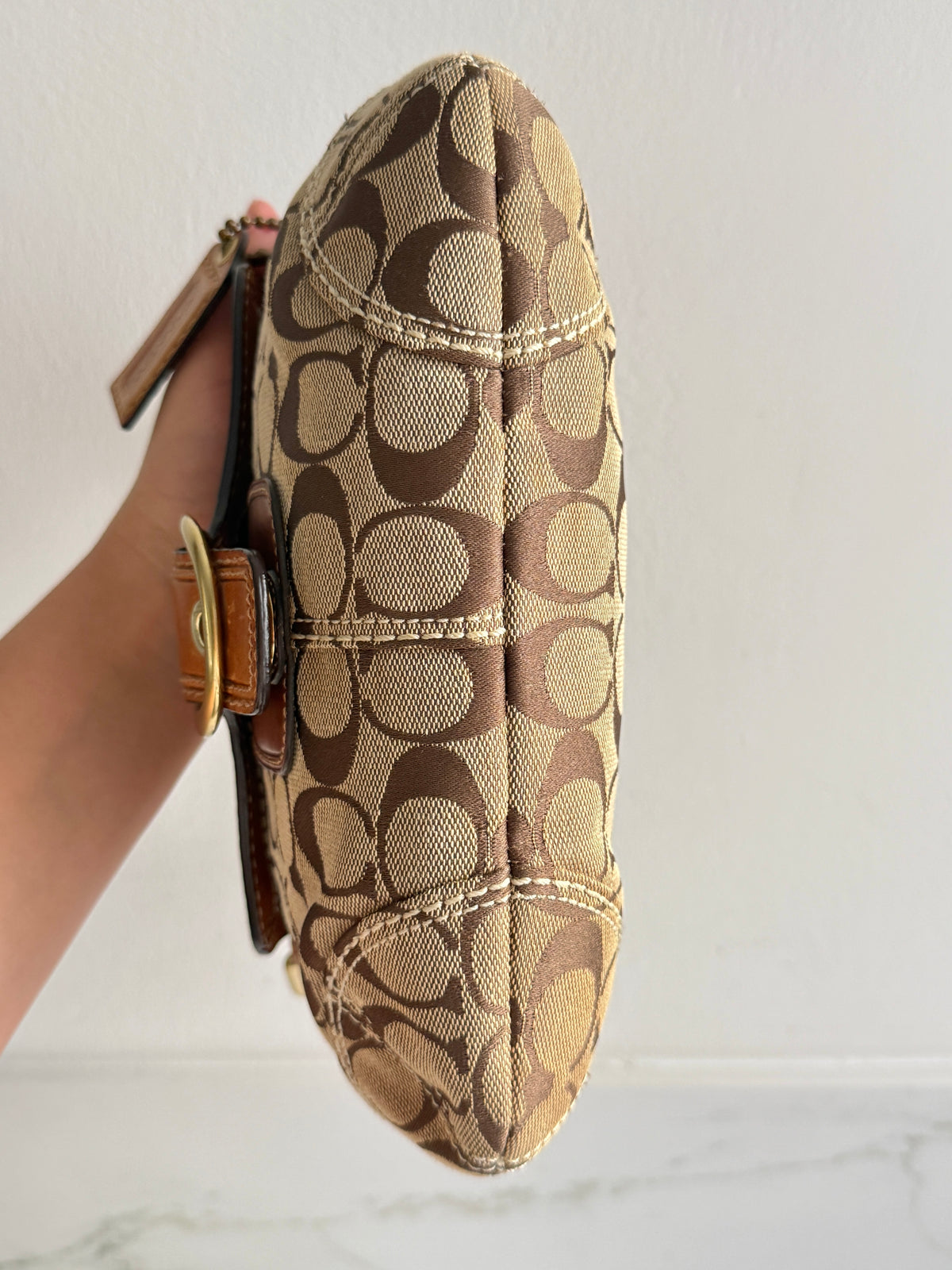 Coach Bleecker Signature Shoulder Bag