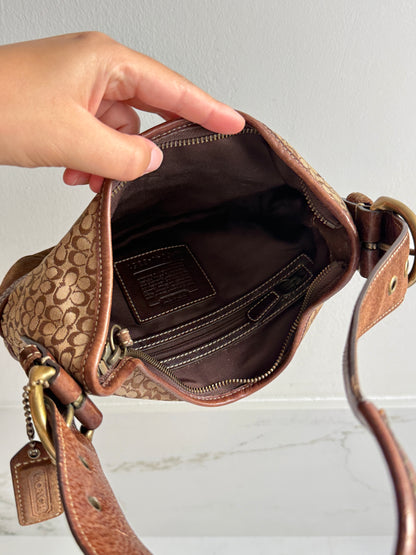 Super Rare Coach Soho Suede & Canvas Mini Bag