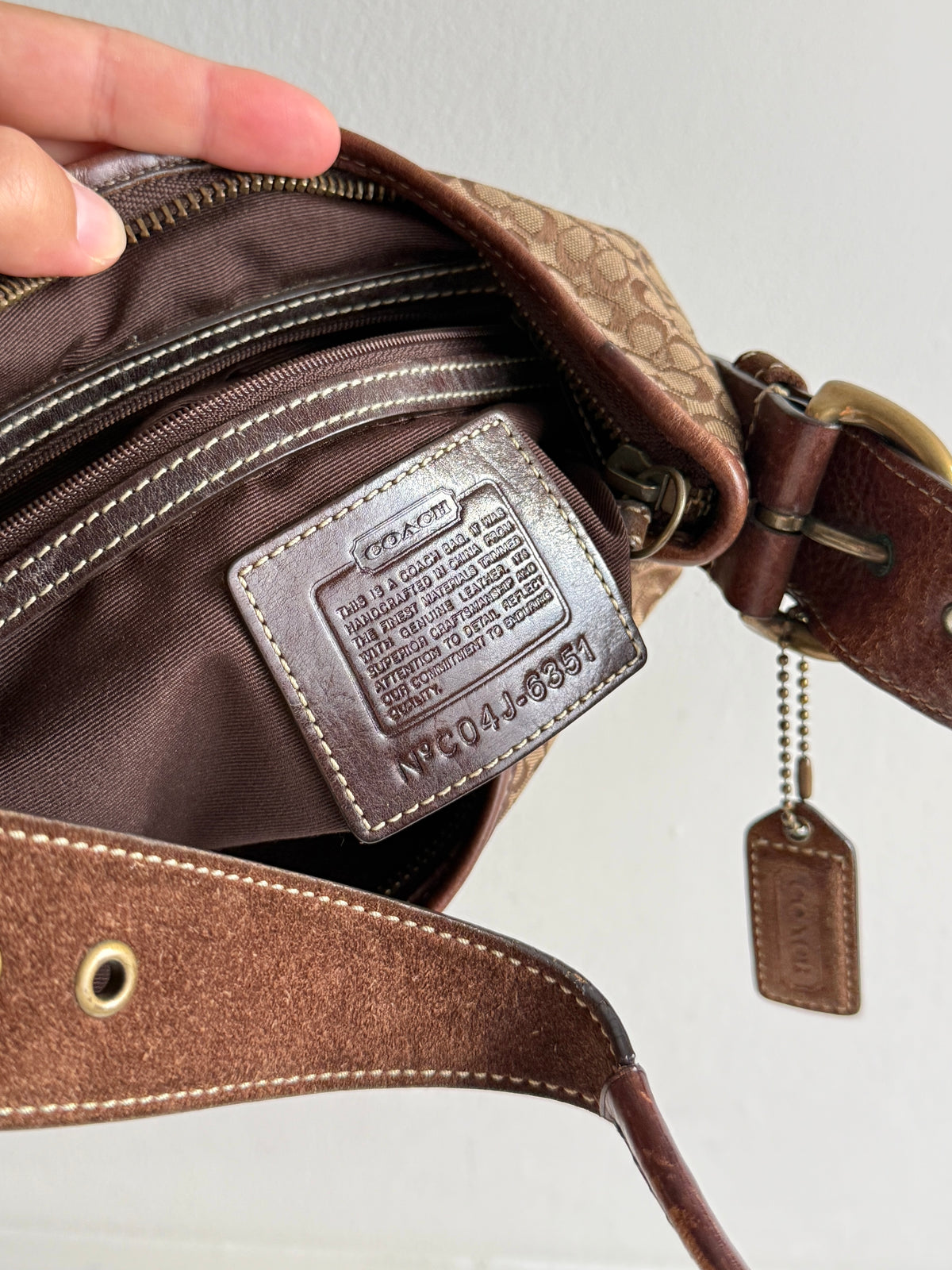 Super Rare Coach Soho Suede & Canvas Mini Bag