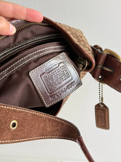 Super Rare Coach Soho Suede & Canvas Mini Bag