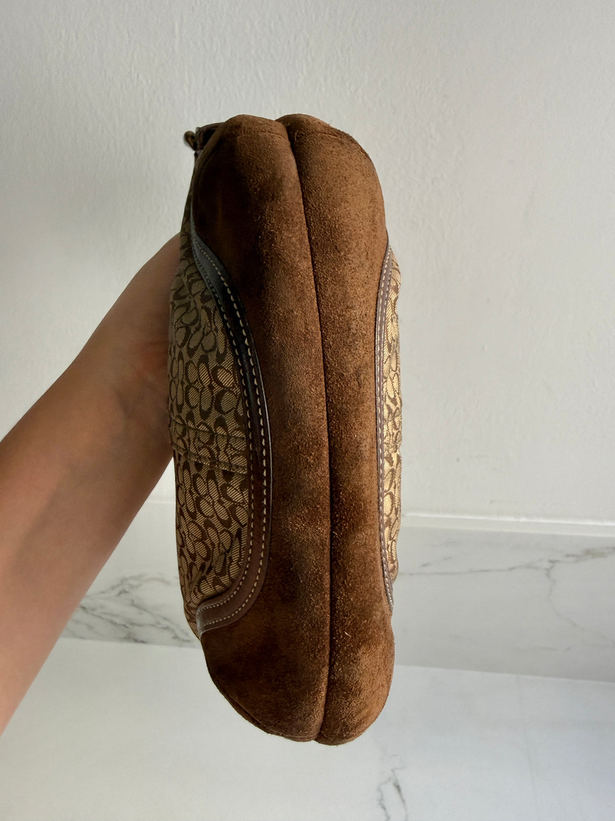 Super Rare Coach Soho Suede & Canvas Mini Bag