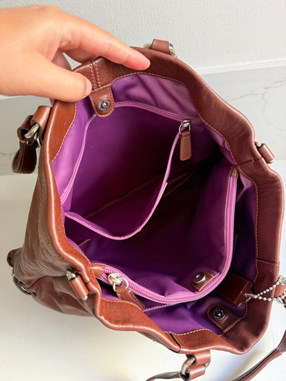 Coach Ashley Leather Carryall Shoulder Bag