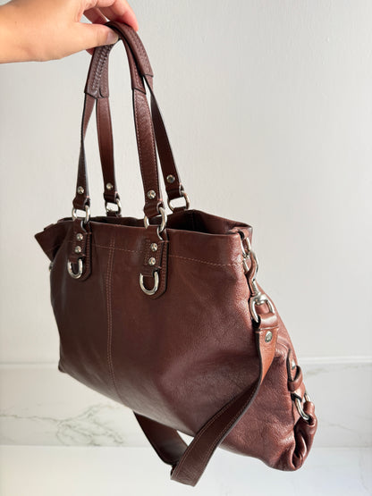 Coach Ashley Leather Carryall Shoulder Bag