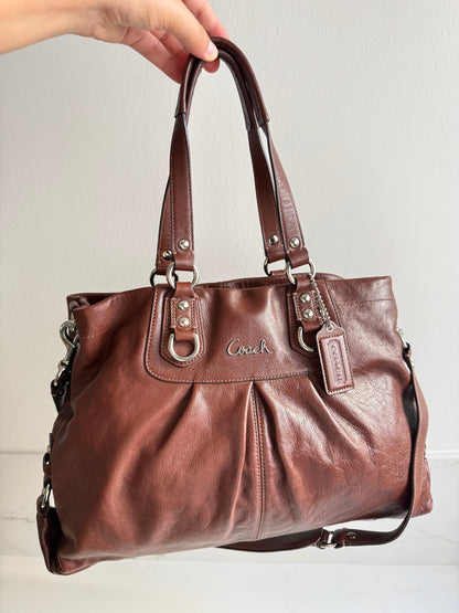 Coach Ashley Leather Carryall Shoulder Bag