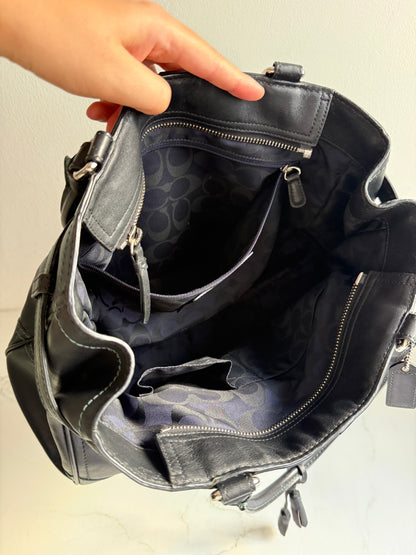 Super Rare Coach Hampton Leather Shoulder Bag, Large