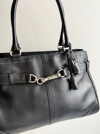Super Rare Coach Hampton Leather Shoulder Bag, Large