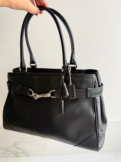 Super Rare Coach Hampton Leather Shoulder Bag, Large