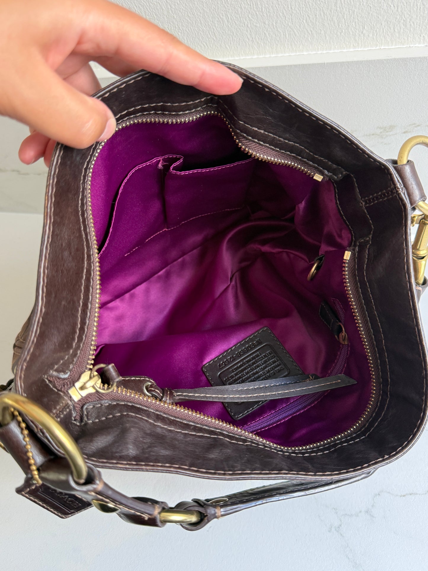 Super Rare Coach Zoe Signature Hobo Shoulder Bag