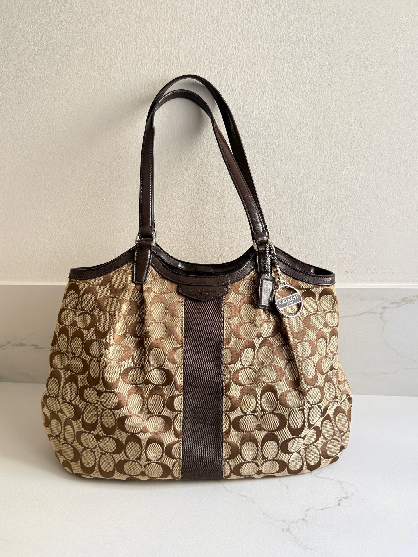 Coach Devin Signature Tote Shoulder Bag