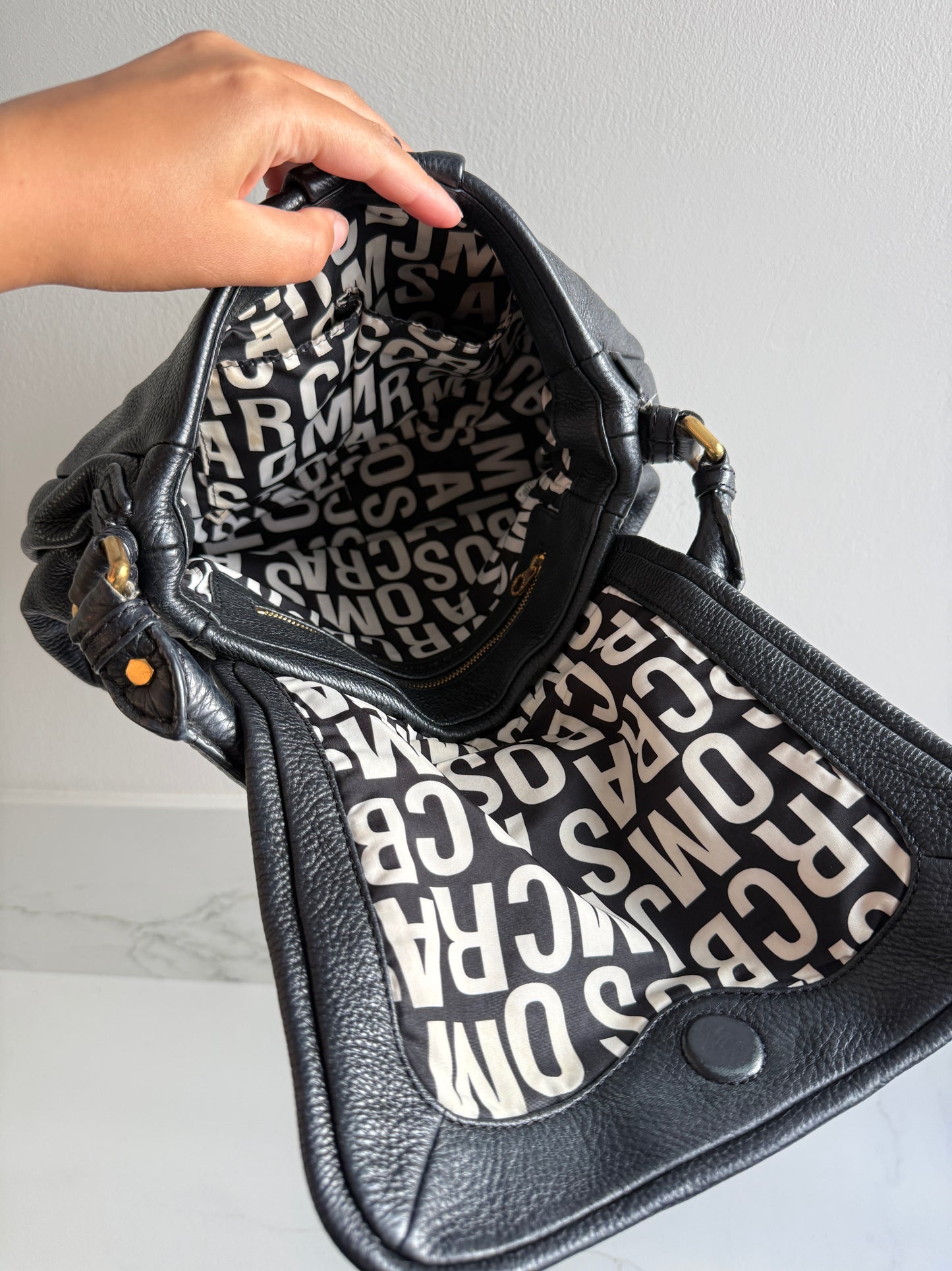 Marc by Marc Jacobs Black Leather Shoulder Bag