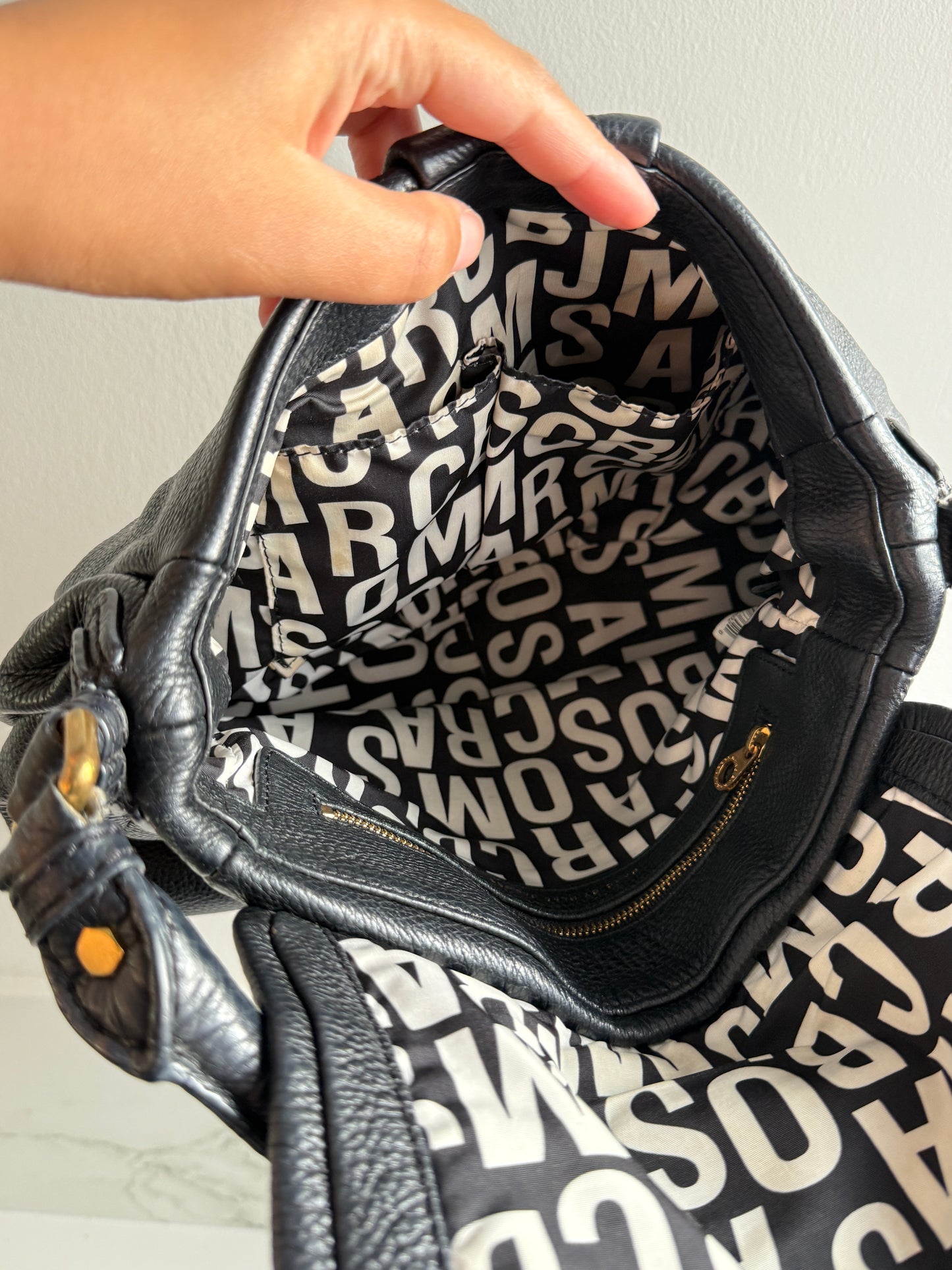 Marc by Marc Jacobs Black Leather Shoulder Bag