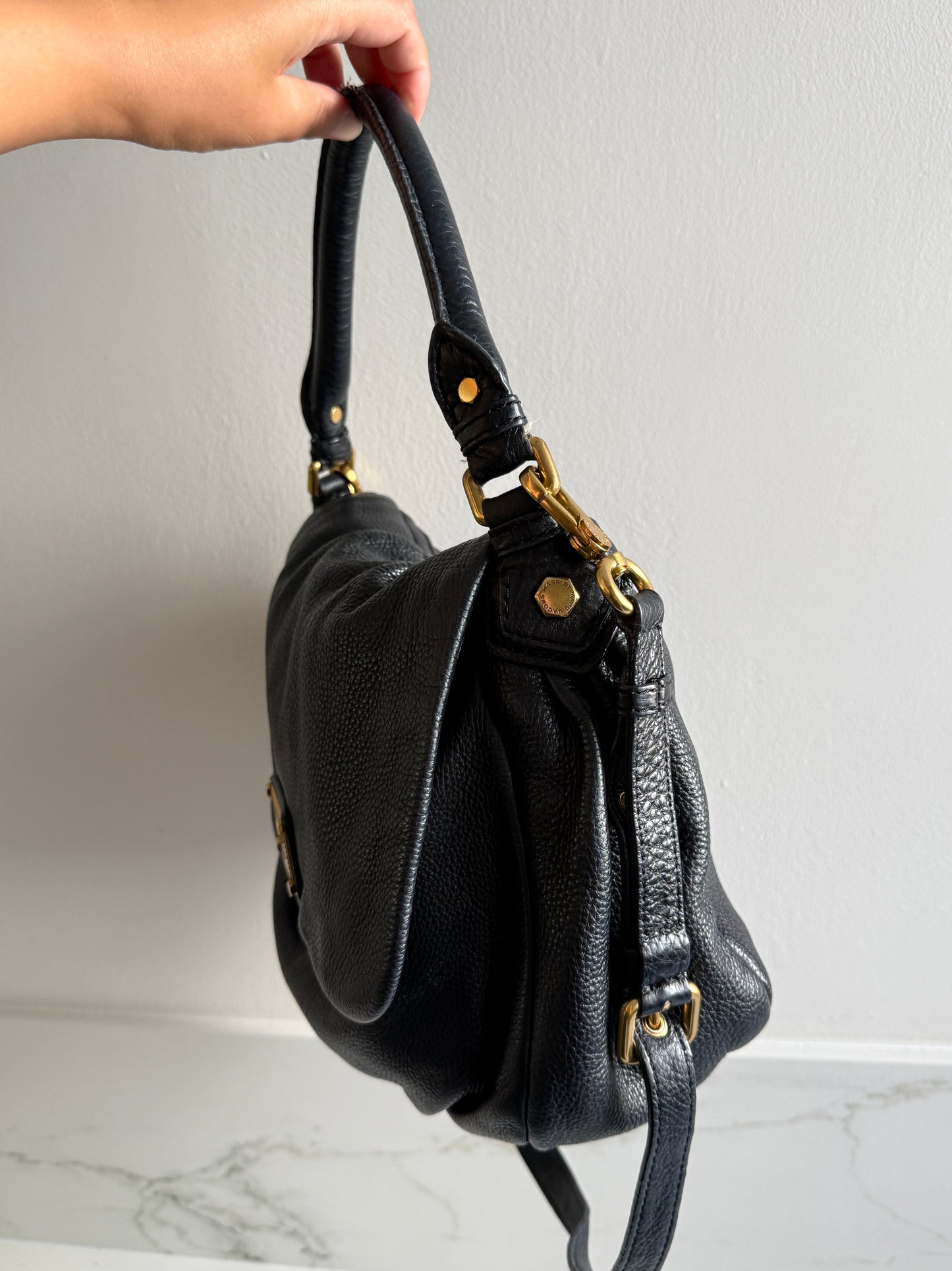 Marc by Marc Jacobs Black Leather Shoulder Bag