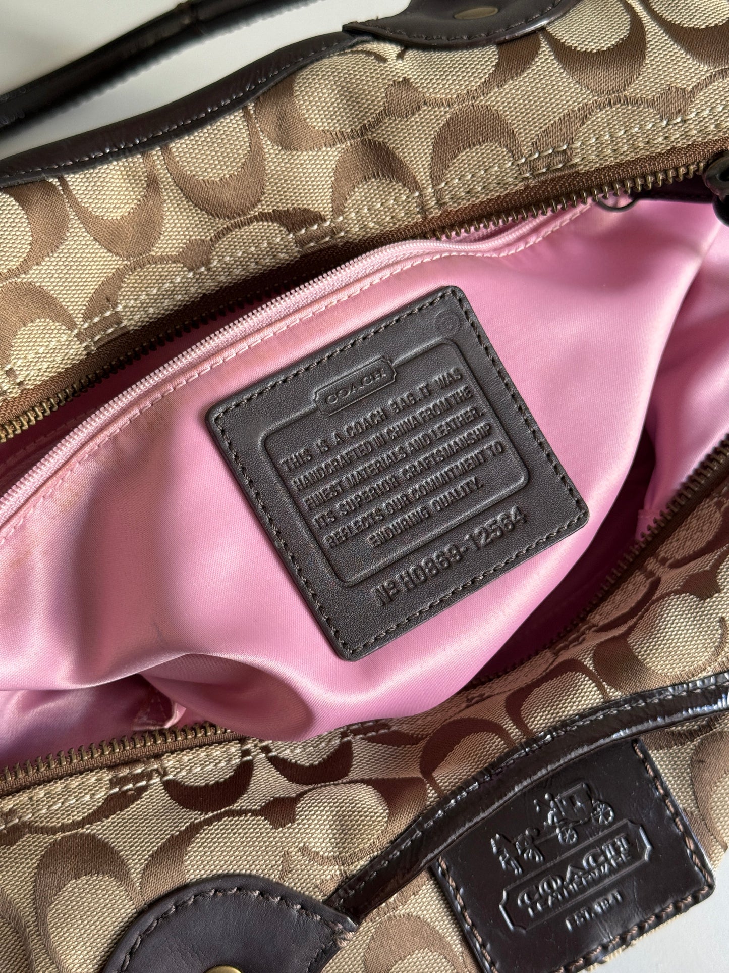 Super Rare Coach Signature Tote Shoulder Bag