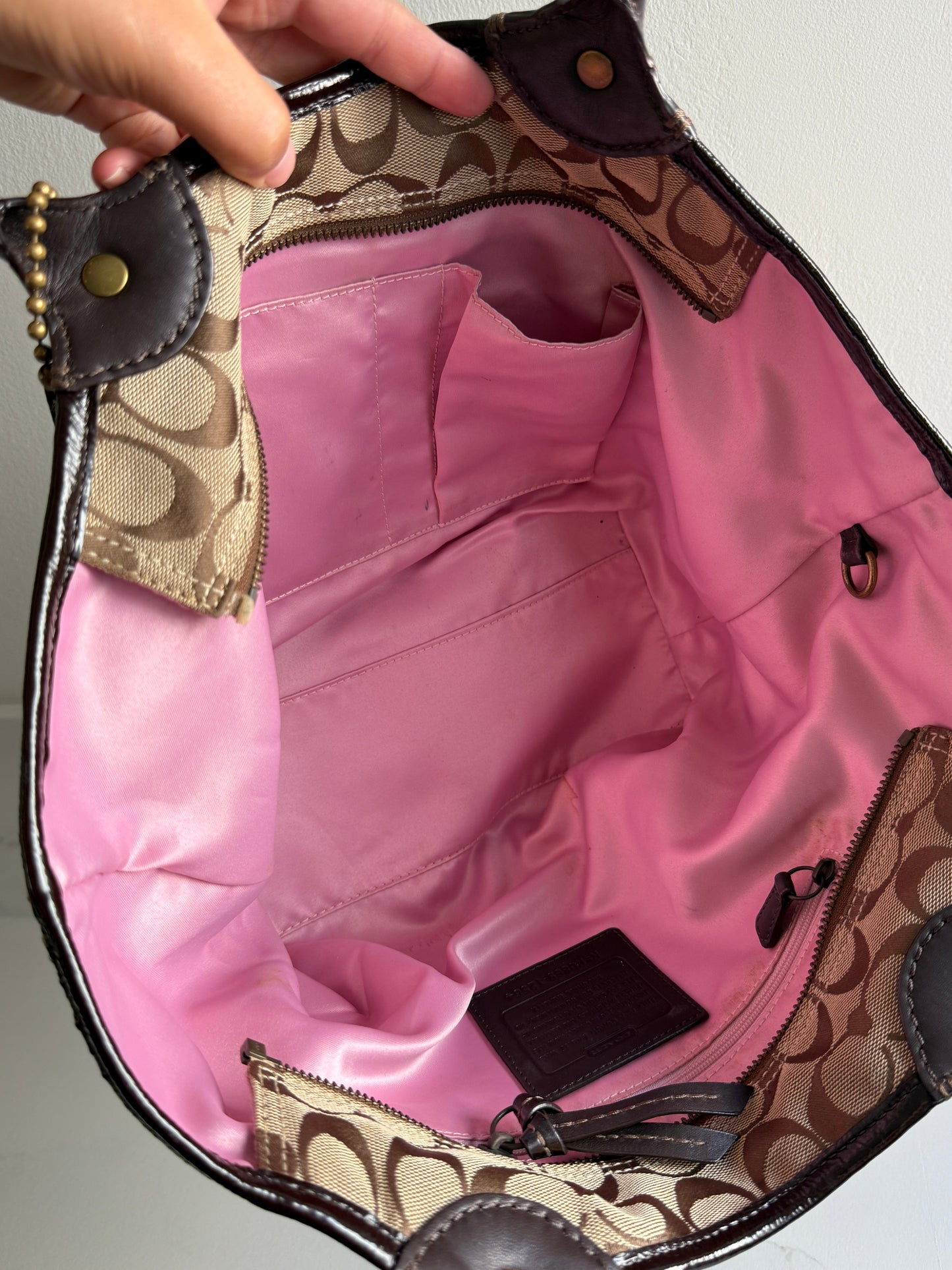 Super Rare Coach Signature Tote Shoulder Bag