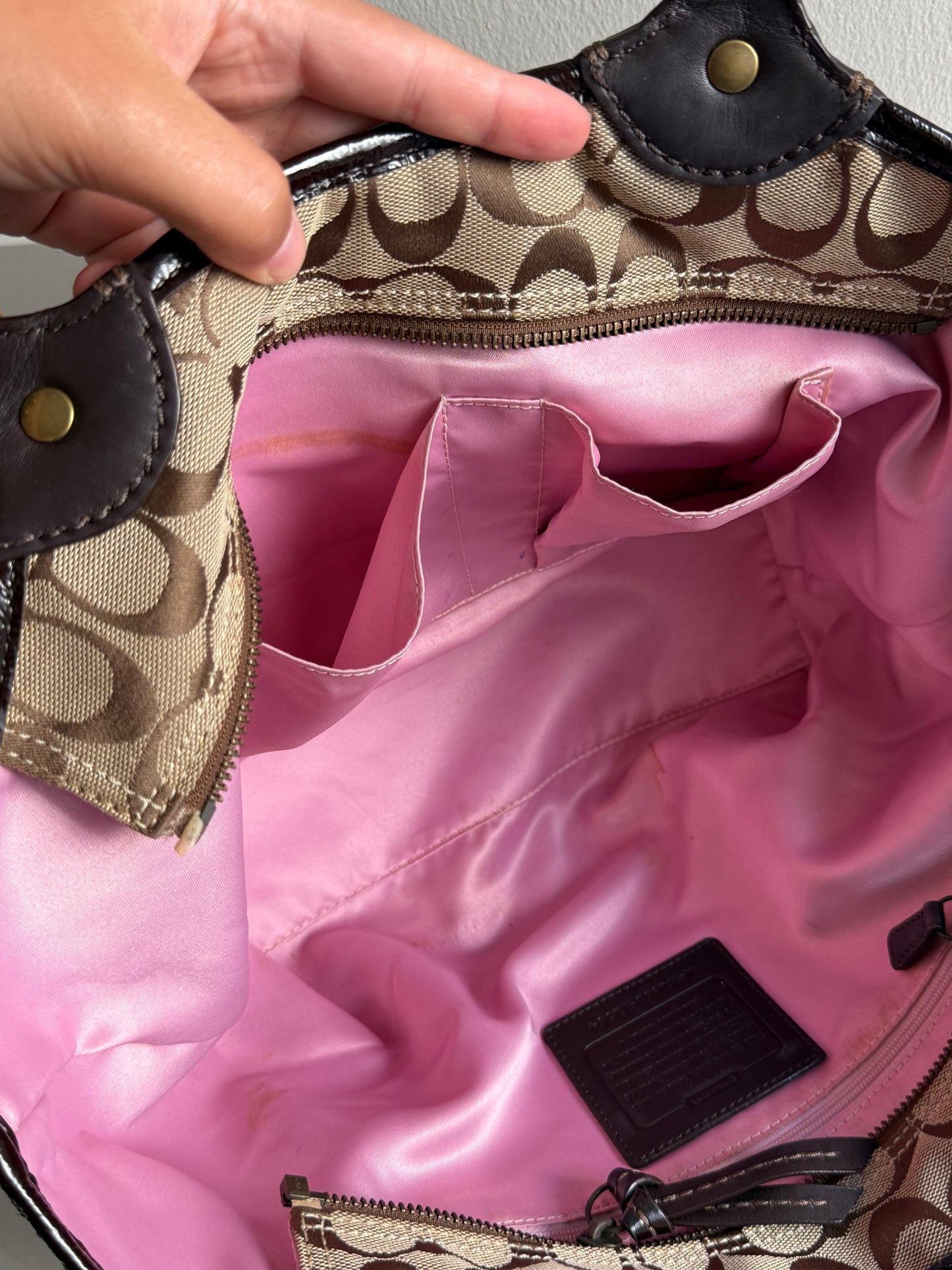 Super Rare Coach Signature Tote Shoulder Bag