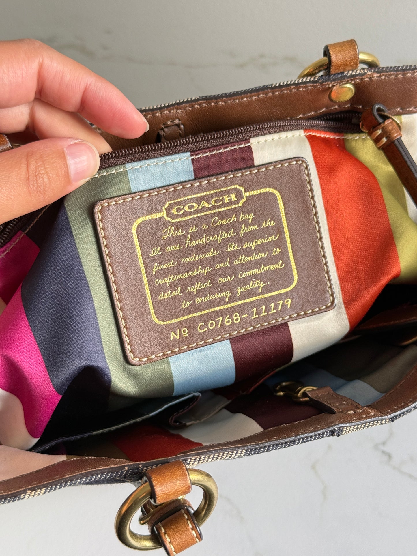 Coach Legacy Denim Shoulder Bag