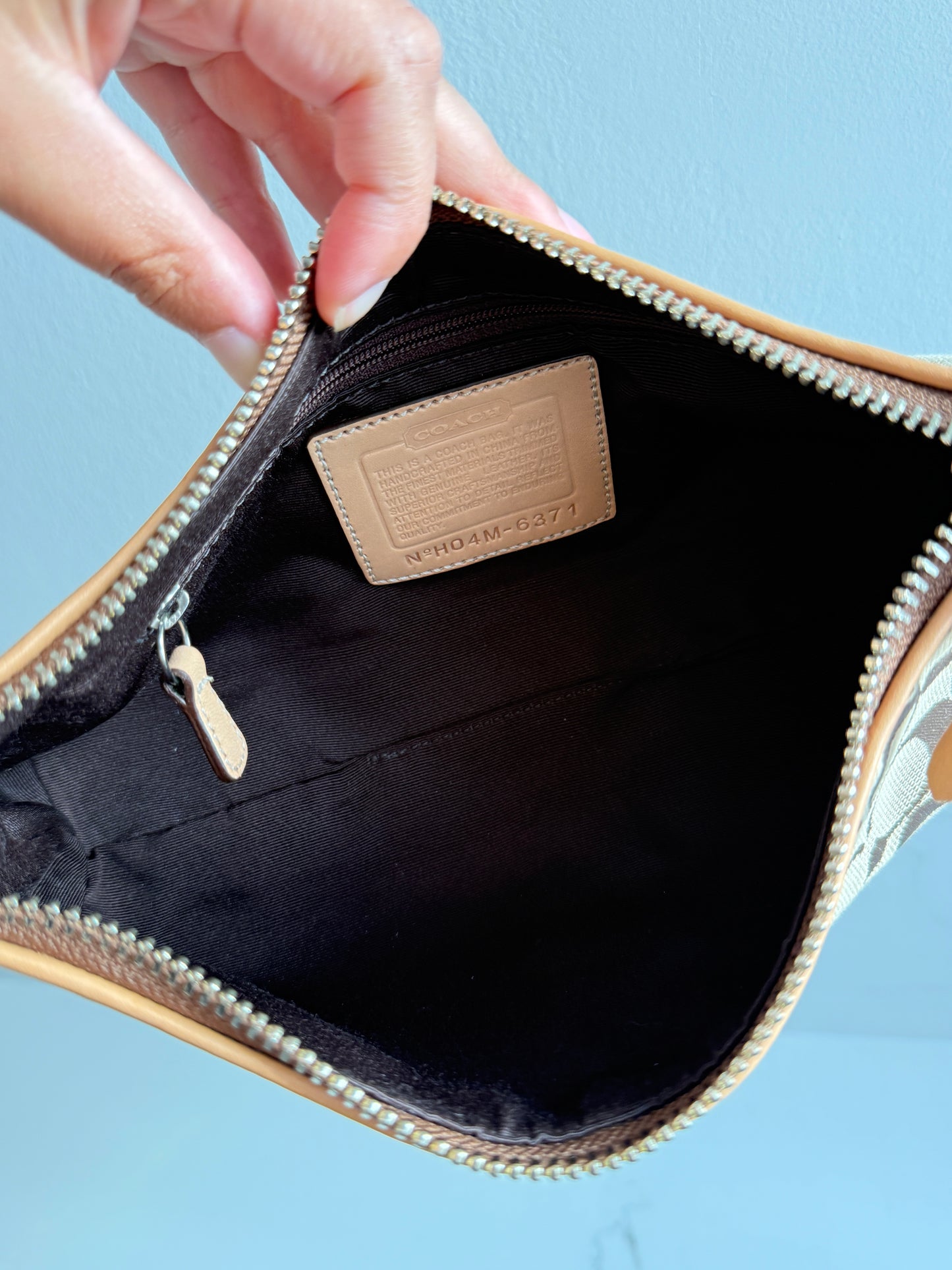 Rare Coach East West Demi Baguette Bag