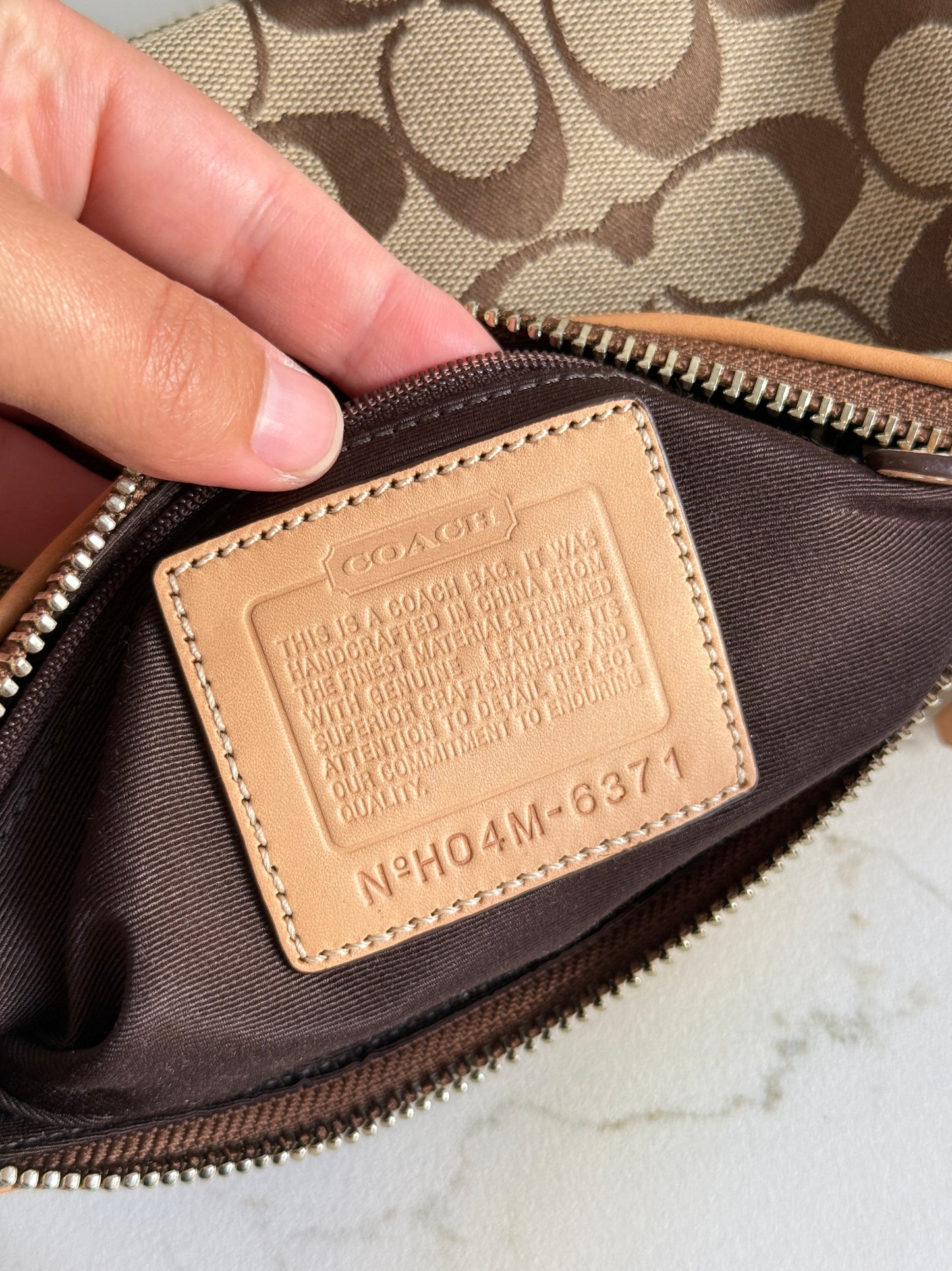 Rare Coach East West Demi Baguette Bag