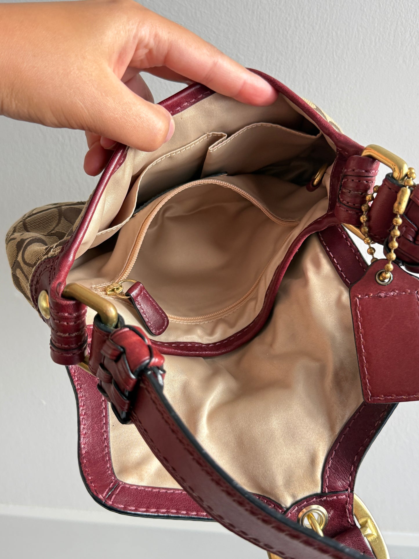 Super Rare Coach Bleecker Signature Shoulder Bag