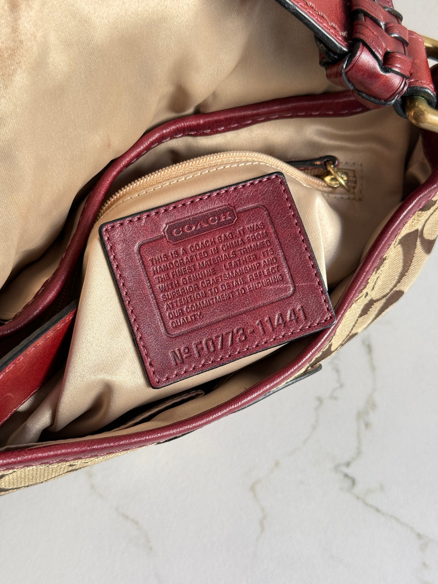 Super Rare Coach Bleecker Signature Shoulder Bag