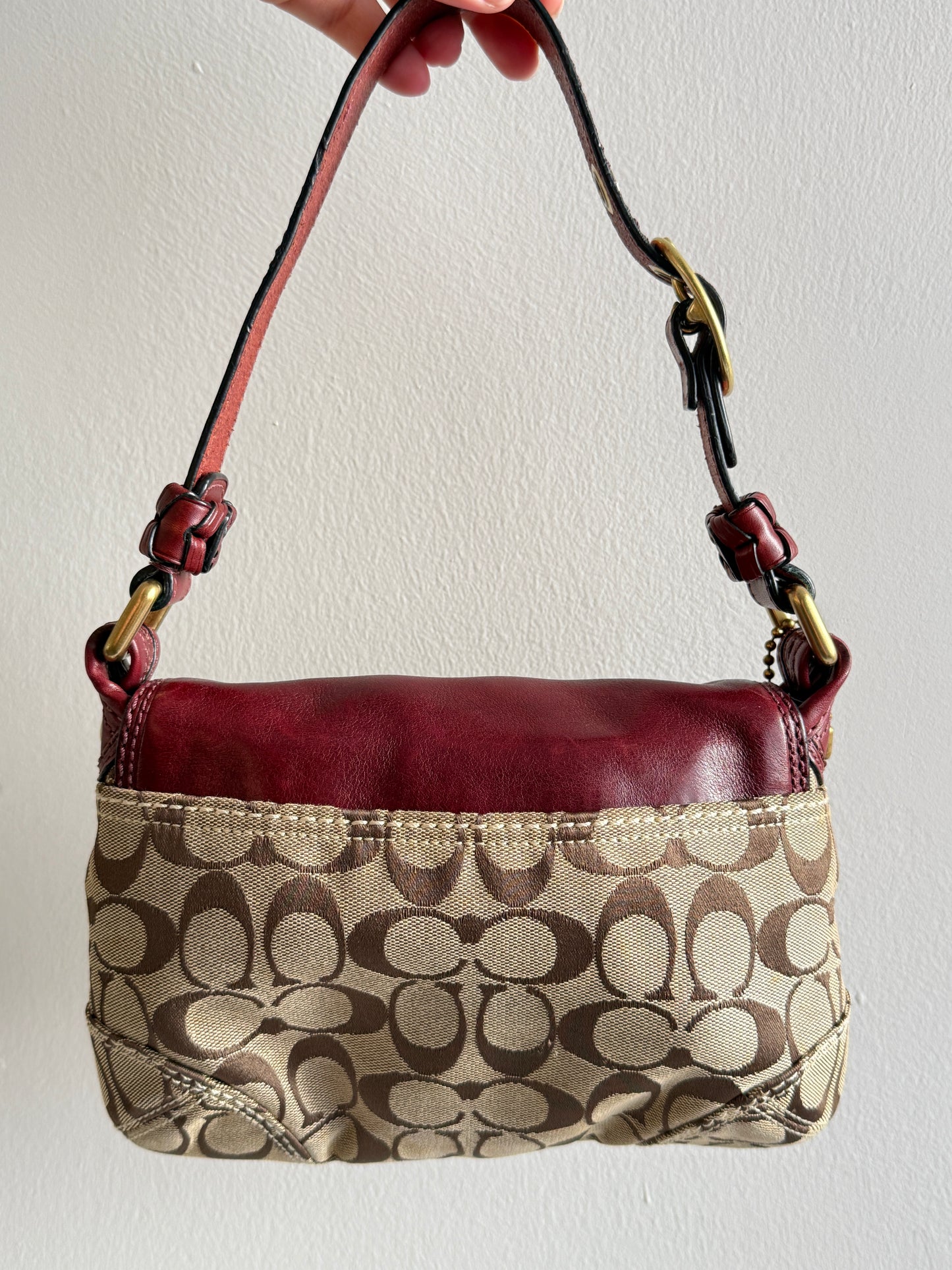 Super Rare Coach Bleecker Signature Shoulder Bag