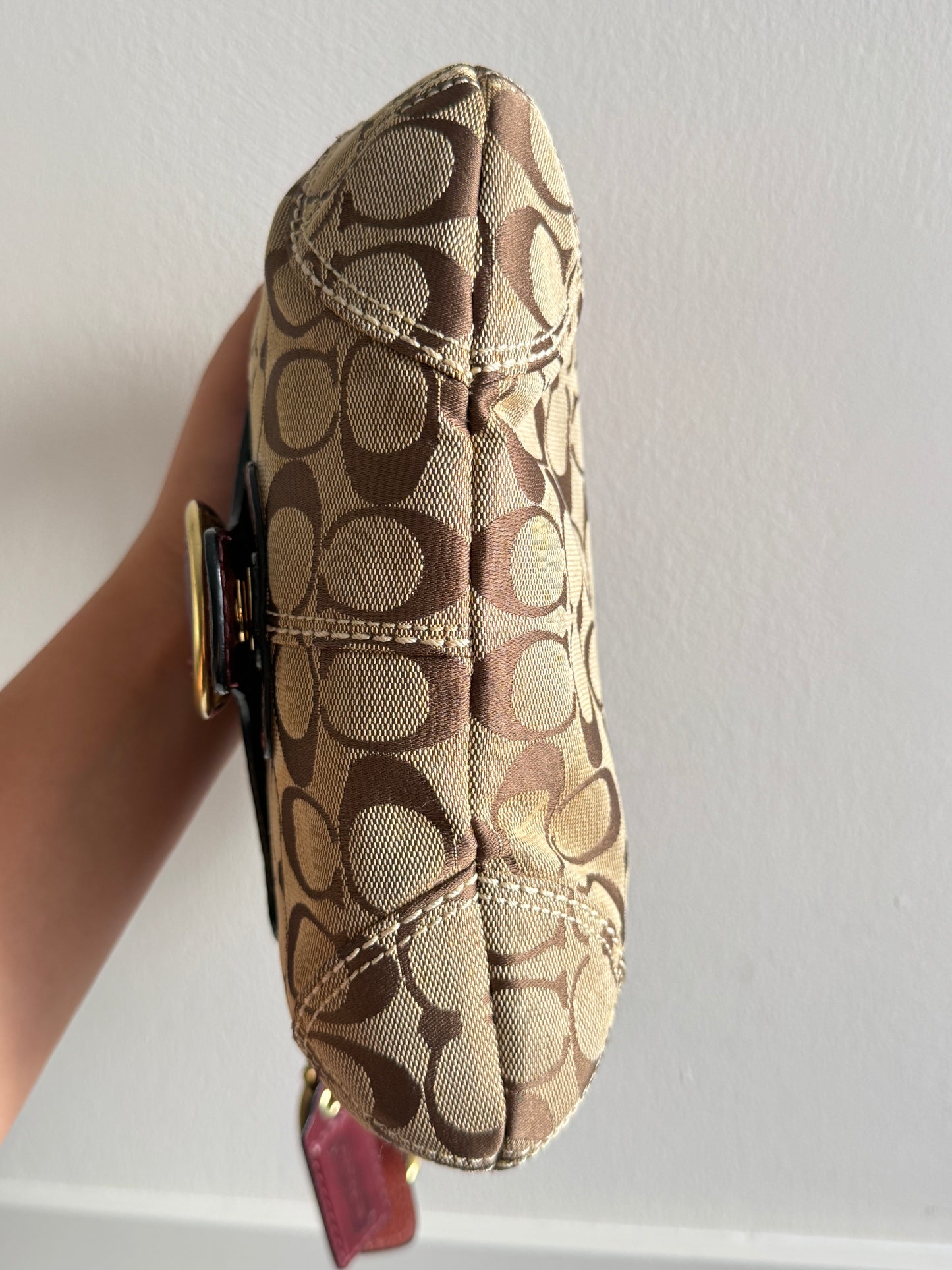 Super Rare Coach Bleecker Signature Shoulder Bag