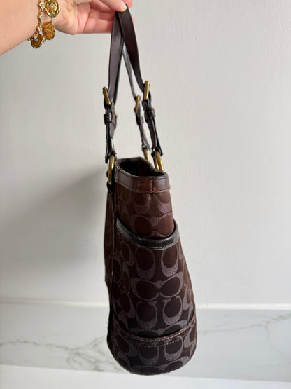 Super Rare Coach Signature Jacquard Tote Bag