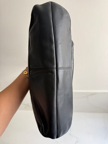 Coach Campbell Black Leather Shoulder Bag