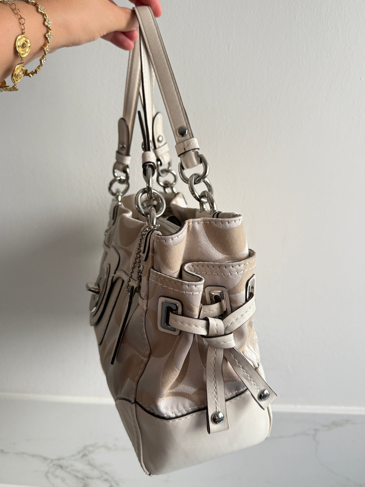 Super Rare Coach Op Art Peyton Shoulder Bag