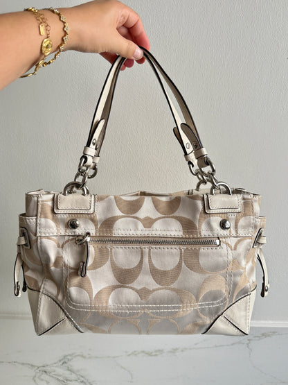 Super Rare Coach Op Art Peyton Shoulder Bag