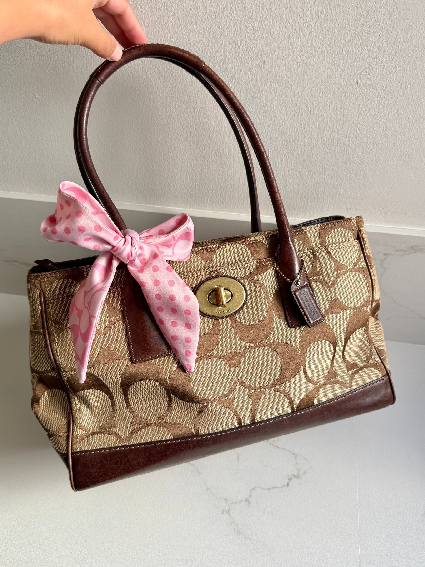 Coach Hampton Madeline Signature Shoulder Bag