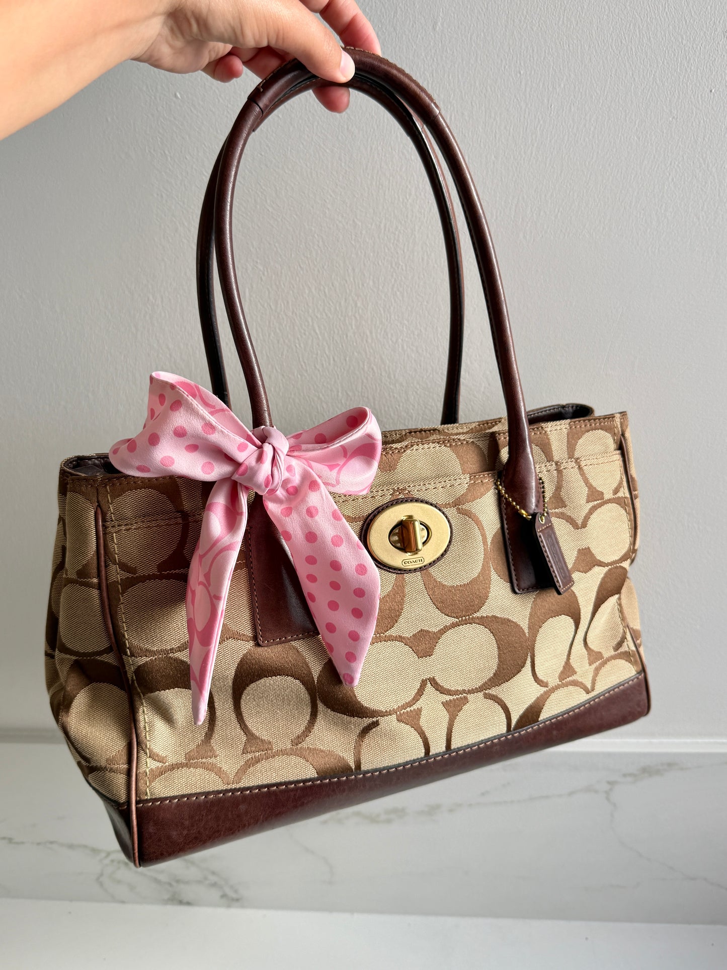 Coach Hampton Madeline Signature Shoulder Bag