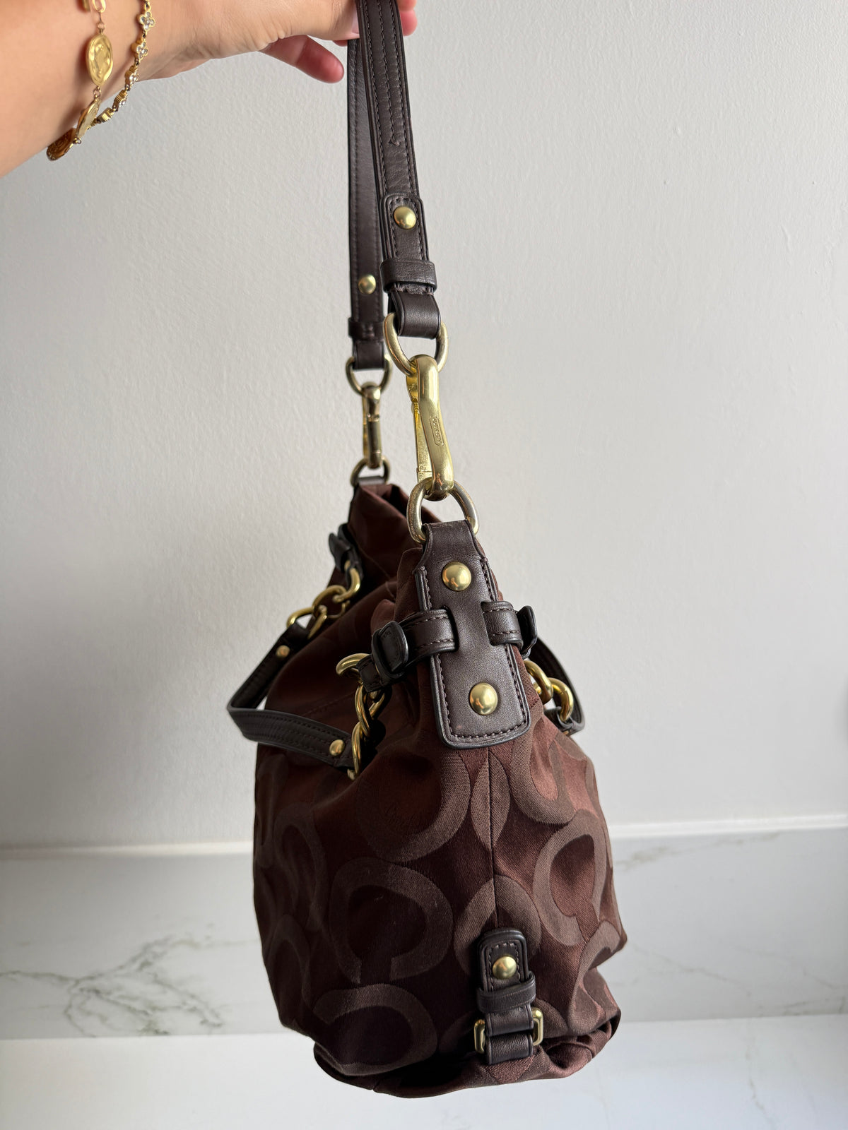 Super Rare Coach Brooke Op Art Shoulder Bag