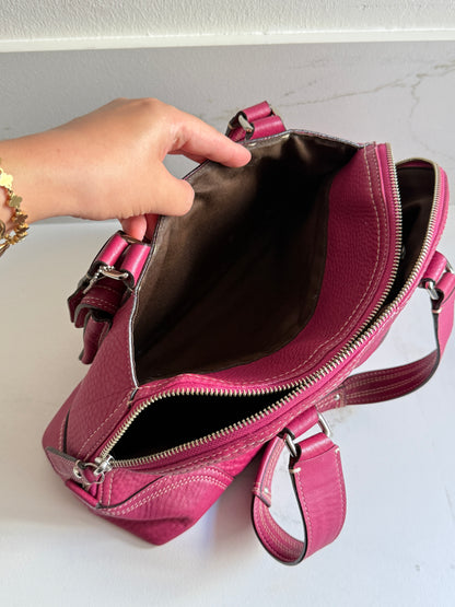 Super Rare Coach Hampton Pebbled Leather Shoulder Bag