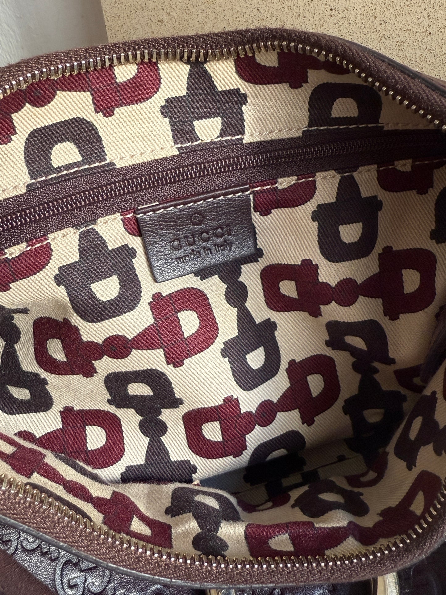 Super Rare Gucci Abbey D Ring Leather Shoulder Bag