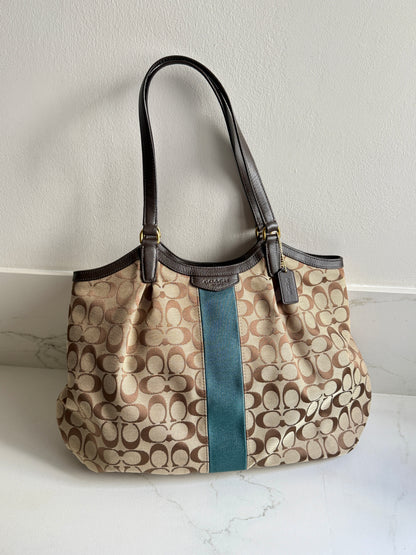 Super Rare Coach Devin Signature Tote Shoulder Bag