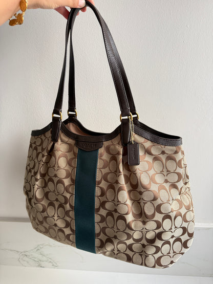 Super Rare Coach Devin Signature Tote Shoulder Bag