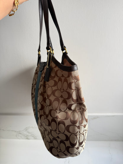 Super Rare Coach Devin Signature Tote Shoulder Bag