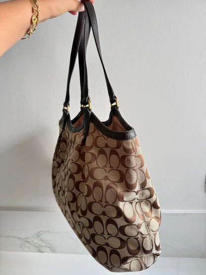Super Rare Coach Devin Signature Tote Shoulder Bag
