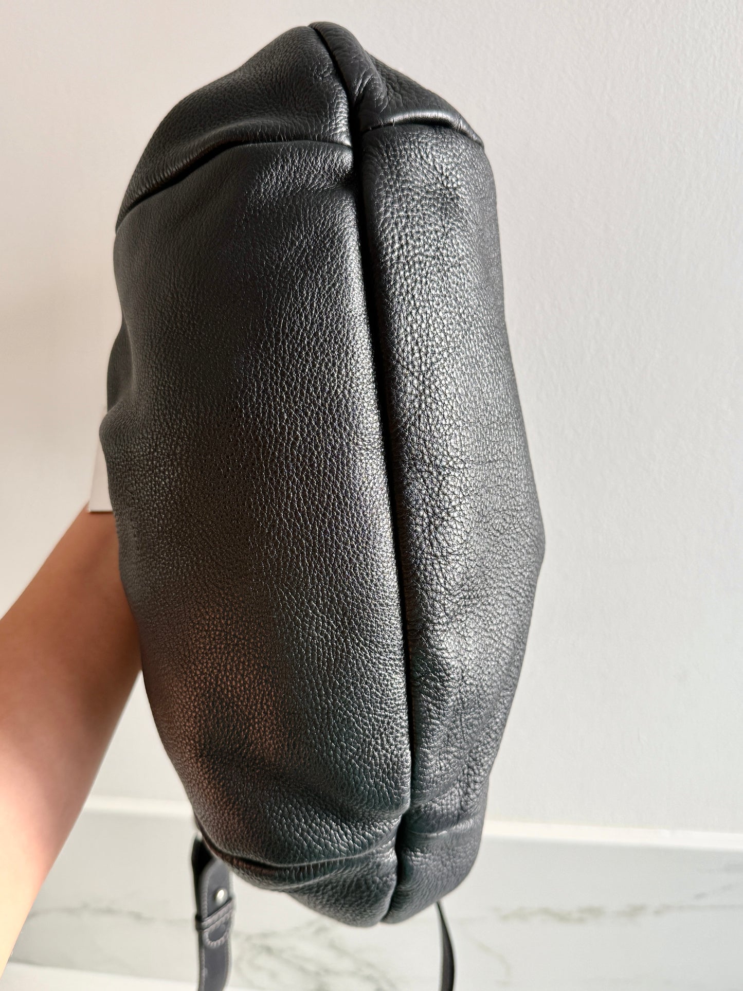 Super Rare Furla Black Leather Shoulder Bag