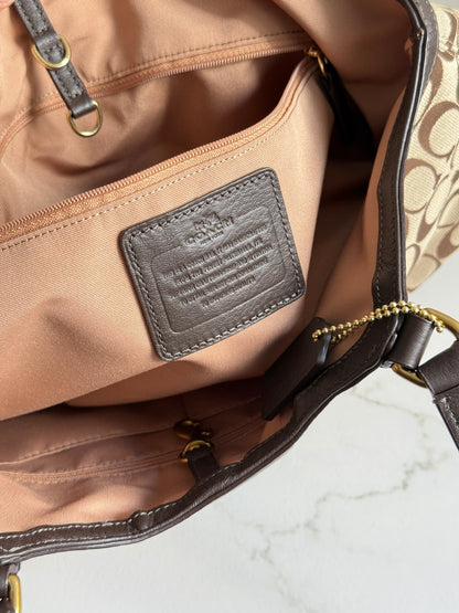 Super Rare Coach Devin Signature Tote Shoulder Bag