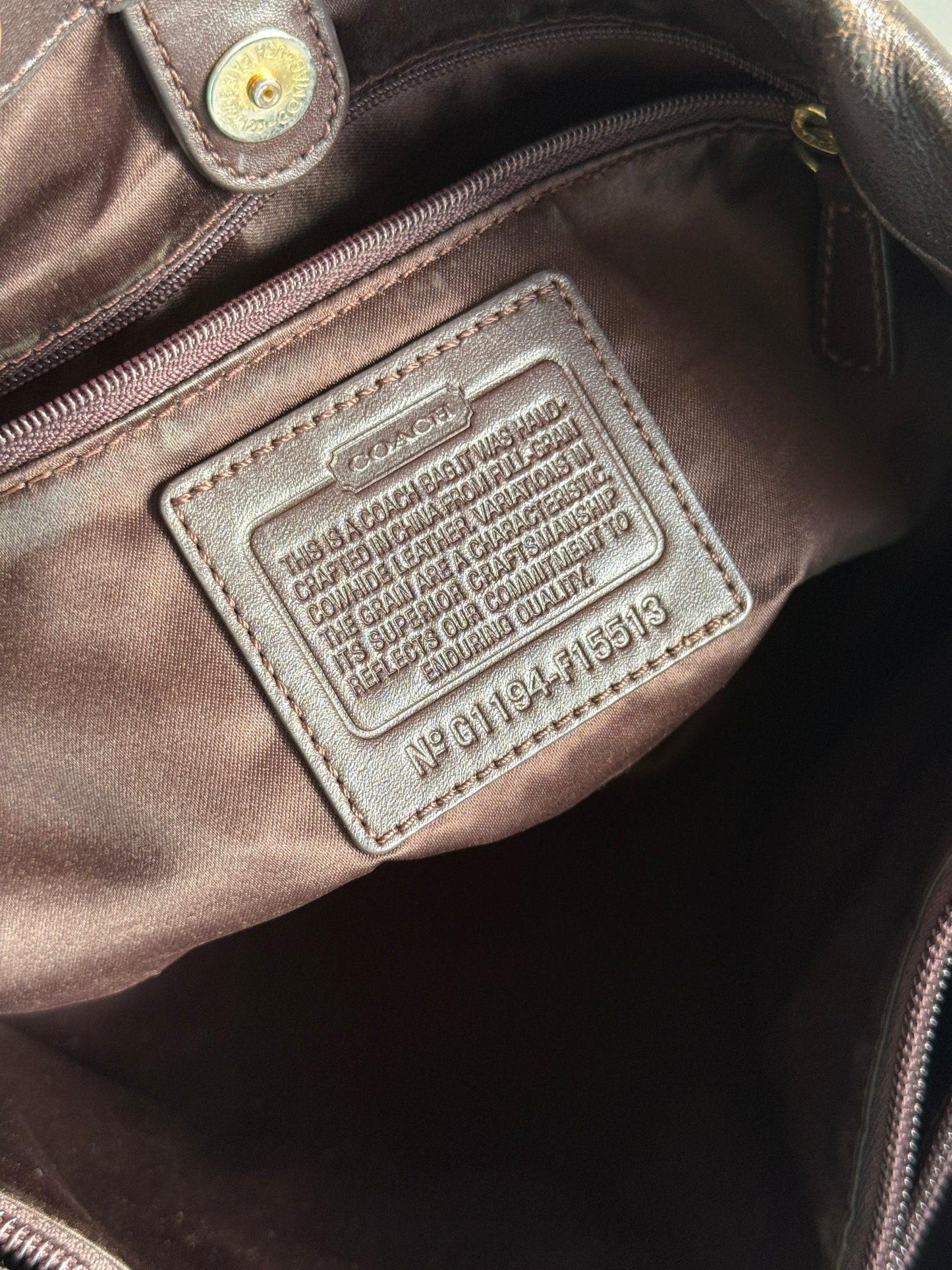 Super Rare Coach Ashley Leather Carryall Shoulder Bag