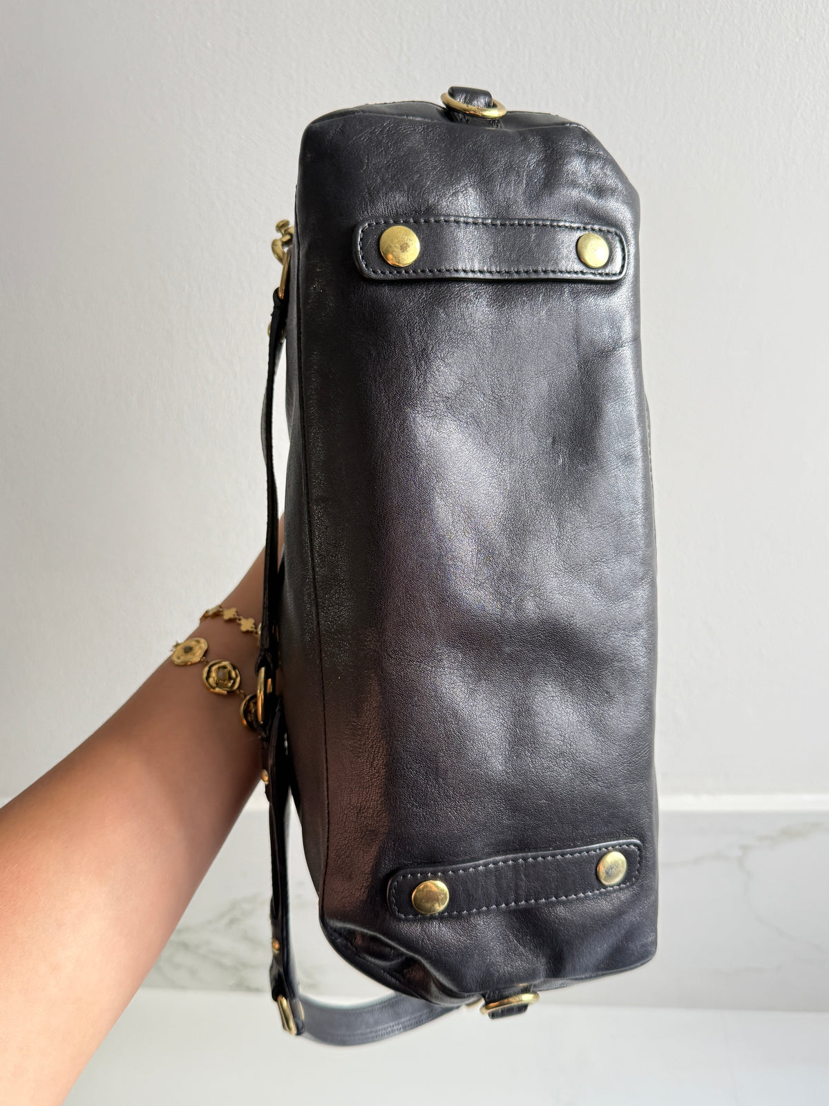Super Rare Coach Madison Sabrina Black Leather Satchel