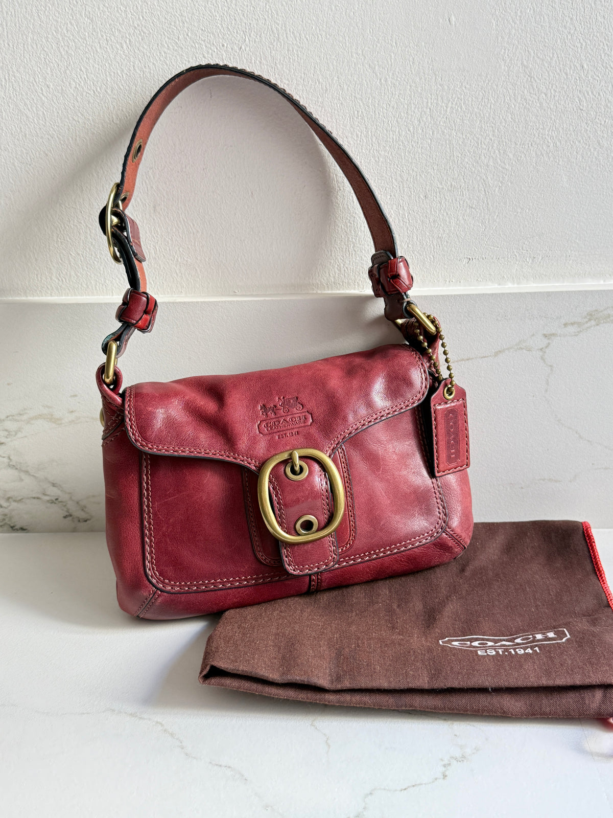 Super Rare Coach Bleecker Leather Shoulder Bag