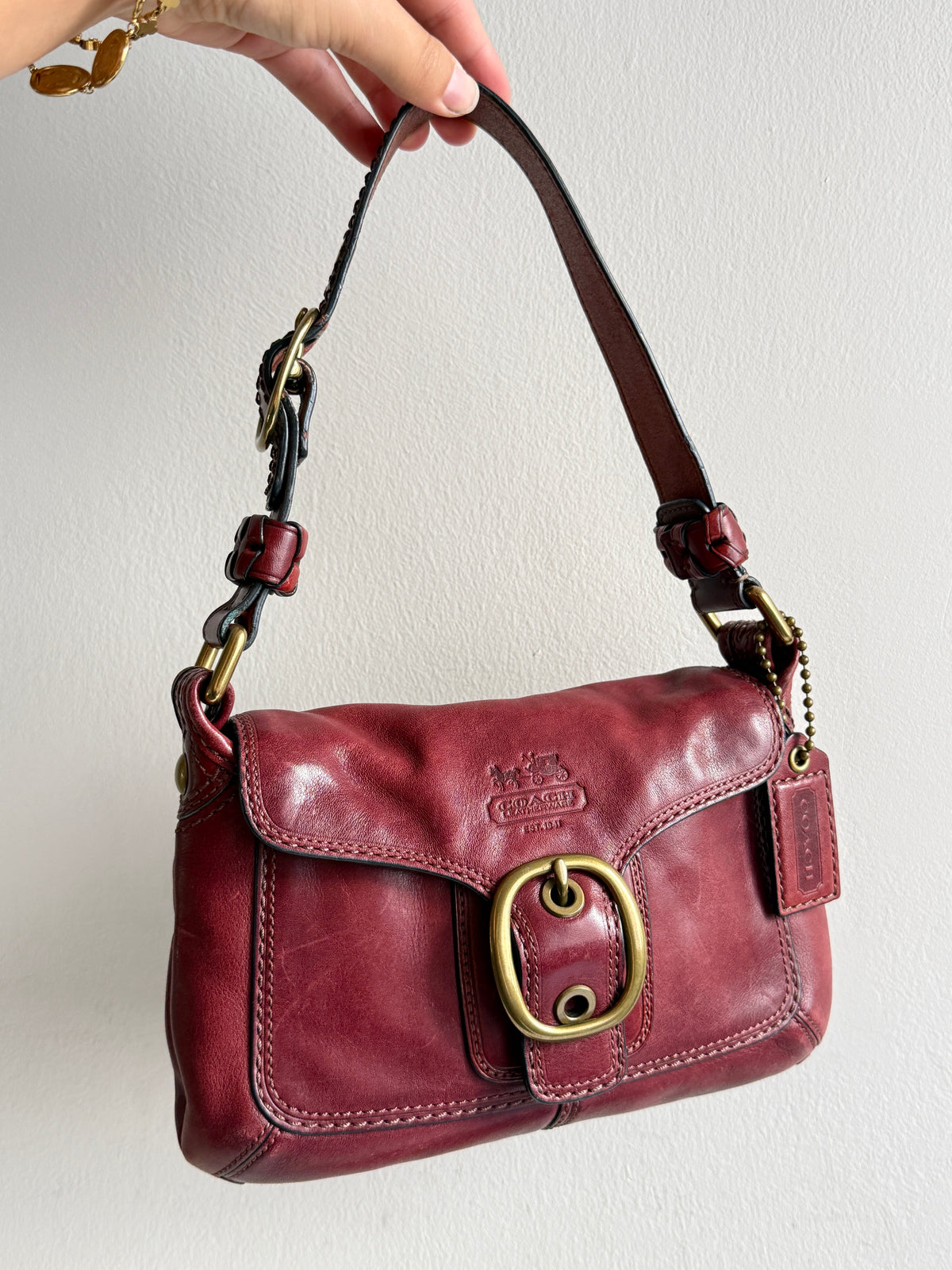 Super Rare Coach Bleecker Leather Shoulder Bag